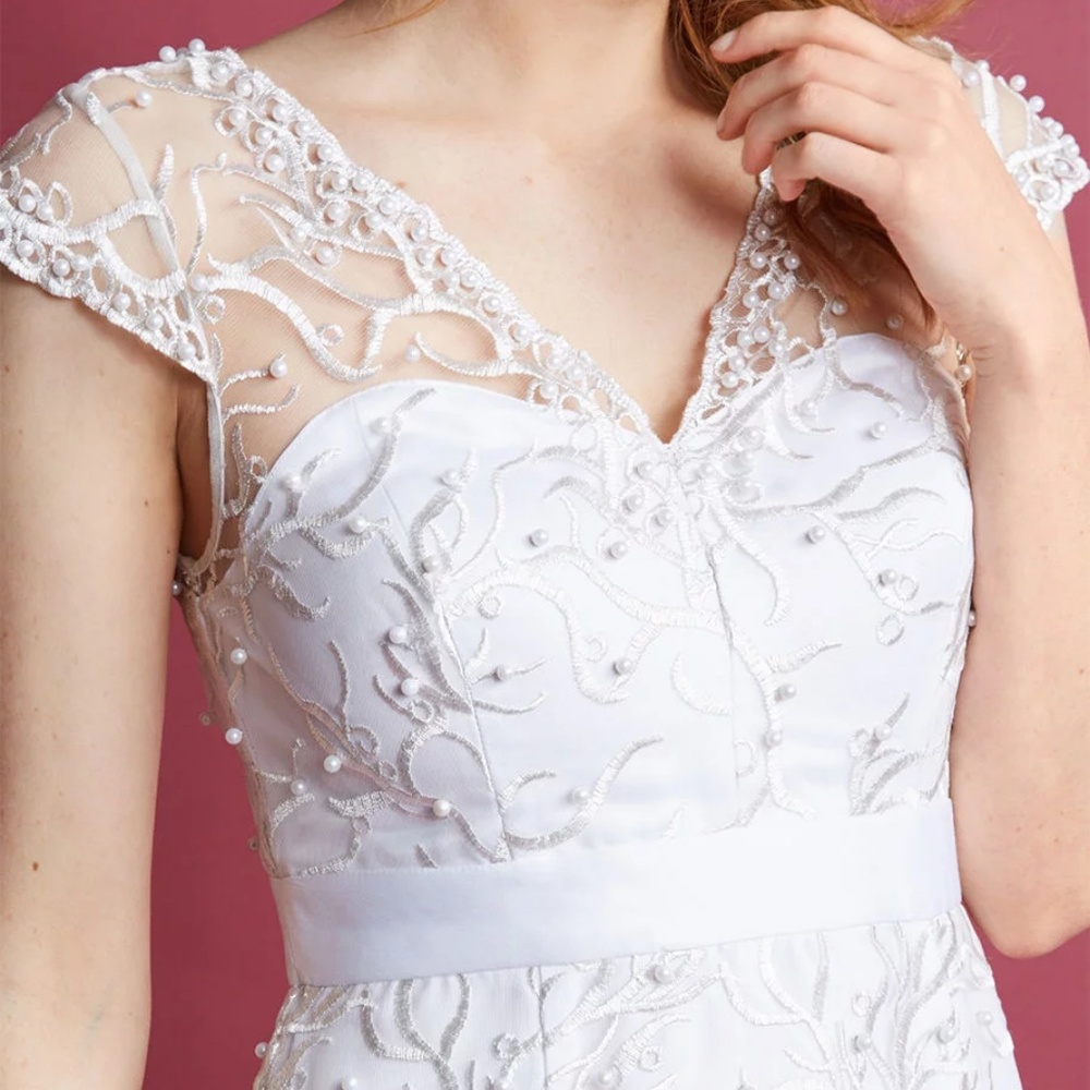 Modcloth NWT Romantic Revelries Maxi Wedding Dress - Picture 4 of 6
